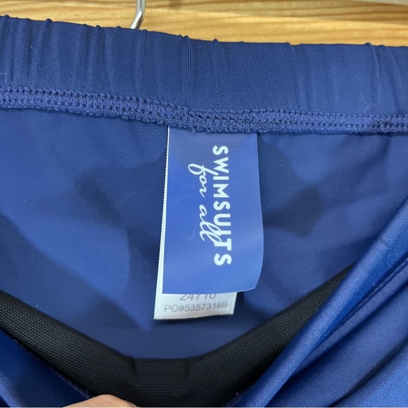 Swimsuits for All Side Slit Skirt 30 Navy Blue 24710 Swim Skirt Suit NWT B146 - Picture 5 of 9